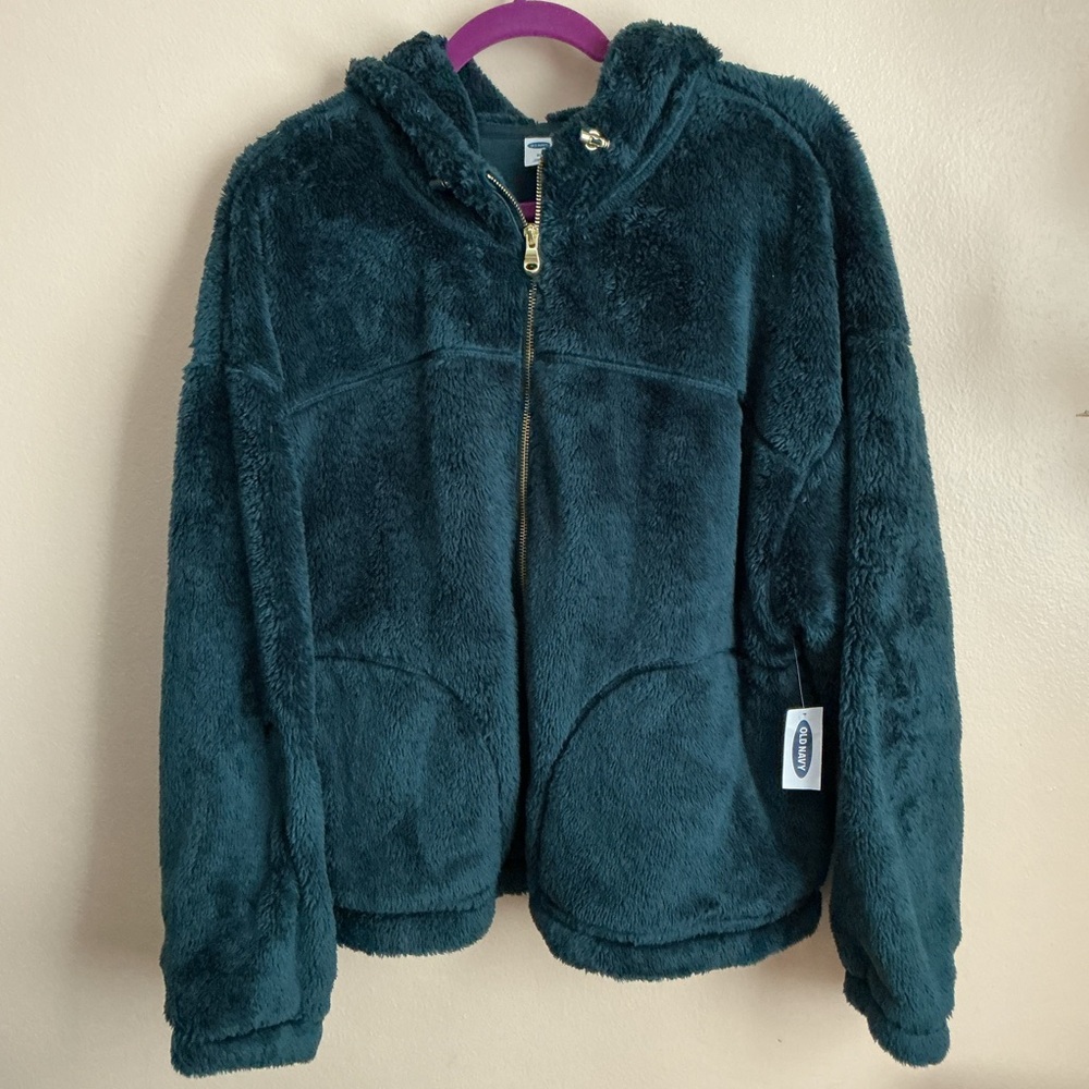 Old Navy Deep Teal Fleece Jacket